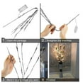 thumbnail image 4 of LHWEN Lighted Twig Branches for Vases 5 Pack 30" 100 LED Christmas Fairy Lights Bendable Artificial Tree Stems with Stakes DIY Indoor Outdoor Decor for Party Garden Home Centerpiece UL Certified Plug, 4 of 4