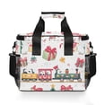 thumbnail image 7 of FORMRS Insulated Cooler Bag 24 Cans Capacity Soft Leakproof Lunch Box with Side Pockets, Christmas Penguin, 7 of 7
