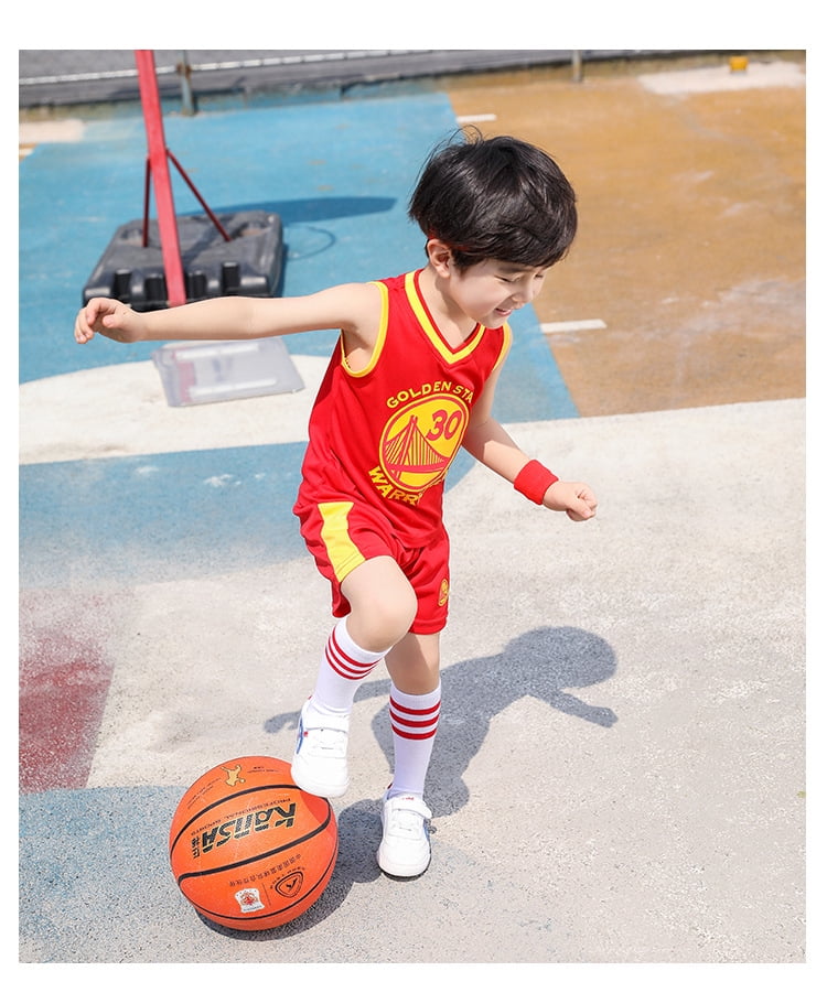 TIMPCV Toddler Kids Basketball Jersey Set Baby Boys Girls Letter