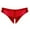 Red, variant on Women Sexy Leather Briefs, Sexy Open Crotch, Shiny Latex Underwear Crotchless