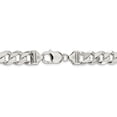 thumbnail image 3 of Solid 925 Sterling Silver Men's 11mm Curb Cuban Chain Necklace - with Secure Lobster Lock Clasp 18", 3 of 6