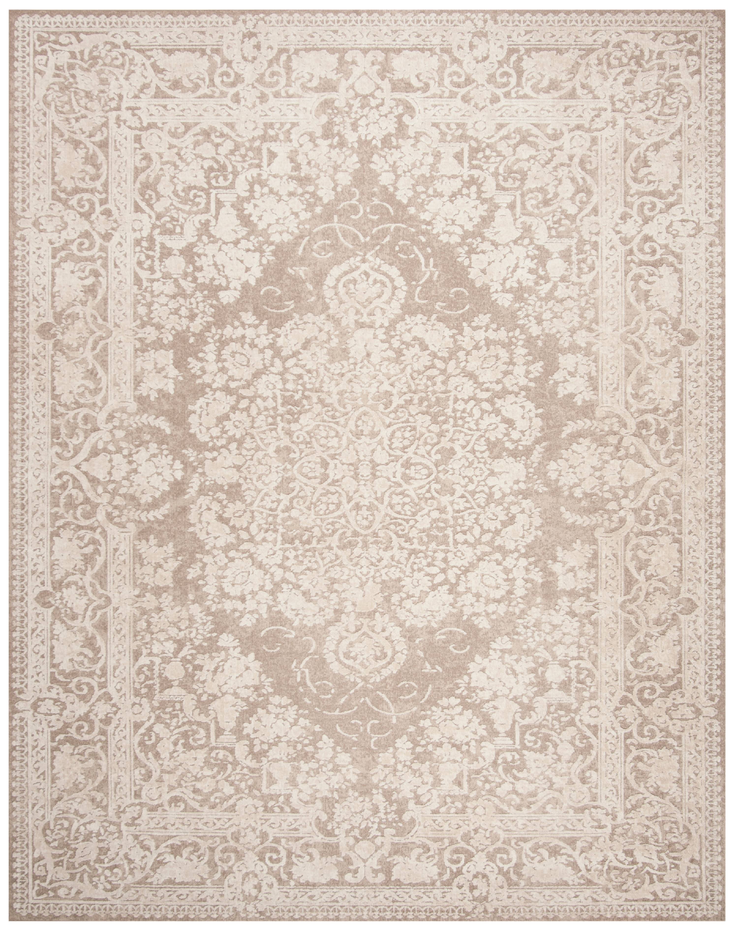 SAFAVIEH Reflection Sophia Traditional Area Rug, Beige/Cream, 10' x 14'