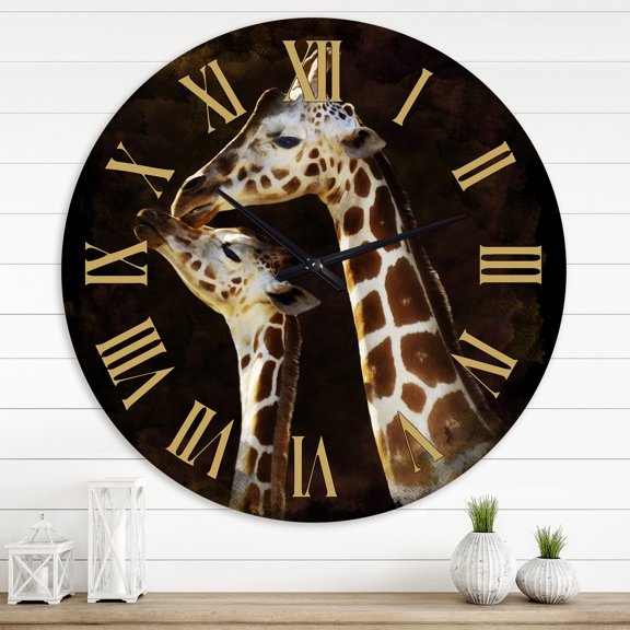 Designart 1 in Quartz Farmhouse Wall Clock