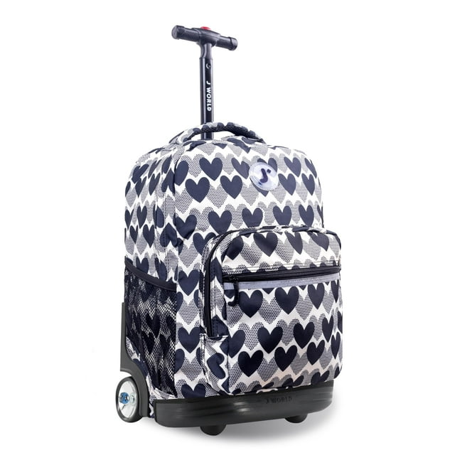Mochila enrollable J World Sunrise Heart Dot para niños y adultos