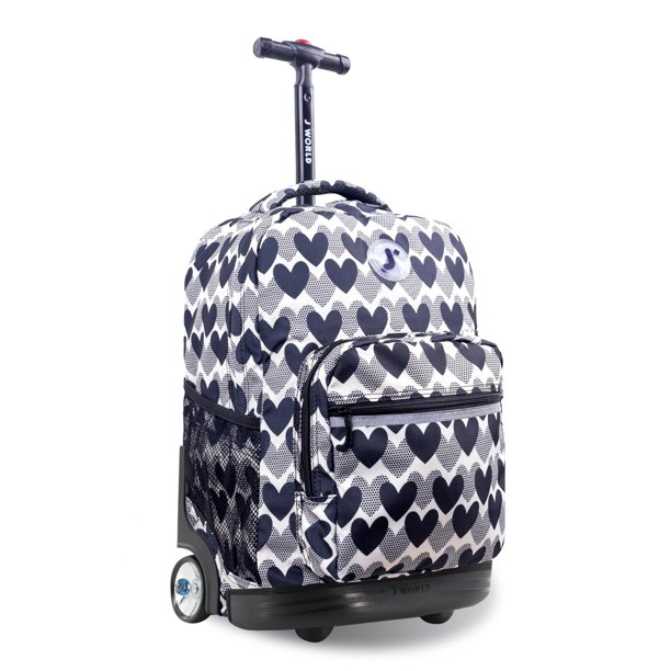 Mochila enrollable J World Sunrise Heart Dot para niños y adultos