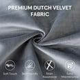 thumbnail image 5 of 3 Ft Large Bean Bag Chairs for Adults/Teens with Memory Foam Filling, Comfy Bean Bag Sofa with Filler Included, Soft Dutch Velvet Fabric Beanbags,3 Foot, Grey, 5 of 9