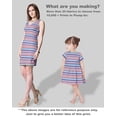 thumbnail image 5 of Soimoi Stripe Printed, Polyester Fleece, Fabric by The Yard Sewing DIY Stretch Fabric 56 Inches Wide, WarmFabric for Hats, Coats, Gloves, Blankets, Blue, 5 of 5