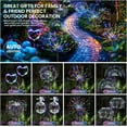 thumbnail image 2 of Garden Outdoor Decor Lights 120LED 2 Pack, Solar Garden Lights for Yard Outside Fairy Decorative,Solar Powered for Yard Pathway Flowerbed Planter Balcony Patio Decor（Multicolor）, 2 of 7