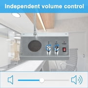 KOQICALL Dual-Way Window Speaker Intercom System with Microphone and Speaker - Talk through glass intercom for Business, Bank, Ticket Window