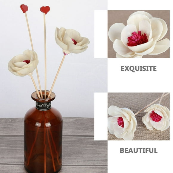 unbranded 3Ud Flores Aromáticas Con De Madera Para Ambientar Y Decorar Espacios