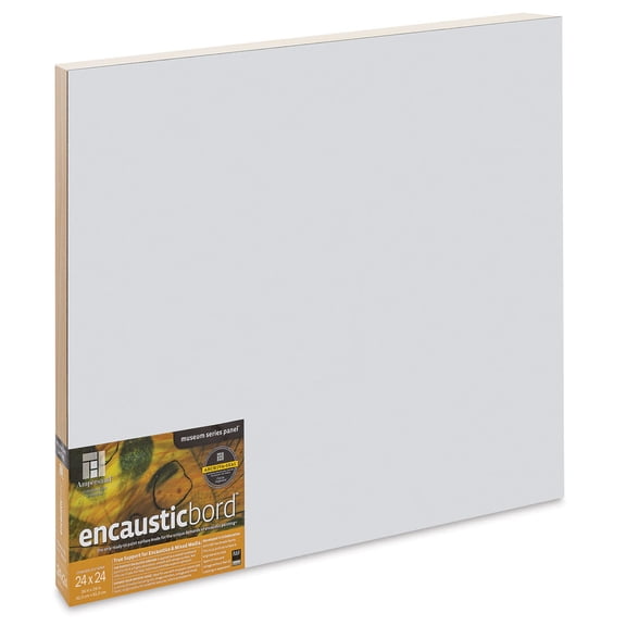Ampersand Art Supply Wood Painting Panel: Museum Series Encausticbord: 1.5 Inch Cradle, 24x24