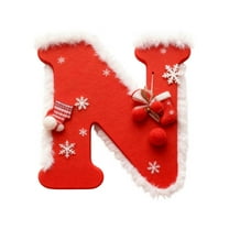 Darzheoy Personalized Christmas Tree Ornaments 26 Letters Alphabet Pendant for Xmas Tree Decor Home Party Custom Decorations