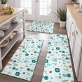 thumbnail image 2 of Pioneer Flower Floral Print Pattern Kitchen Rugs Sets Of 3,Kitchen Runner Rugs Non Skid Washable,Decorative Kitchen Floor Mats for Kitchen,Sink,Laundry,17"x30"+ 17"x47" + 17"x59", 2 of 6