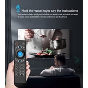 TV Remote Control with Soft for Touch Small Air Mouse Gyroscope G21 Pro Controll