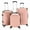 Rose Gold/3PCS Set, variant on Alvantor 3-in-1 Large Capacity Travel Suitcase Set, Durable ABS+PC Hardshell Luggage with Wheels, Purple (20"|24"|28")