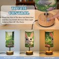 thumbnail image 3 of Touch Control Table Lamp with LED Bulb Bedside Lamp for Bedroom Living Room Cute Bunny with Big Eyes, 3 of 8