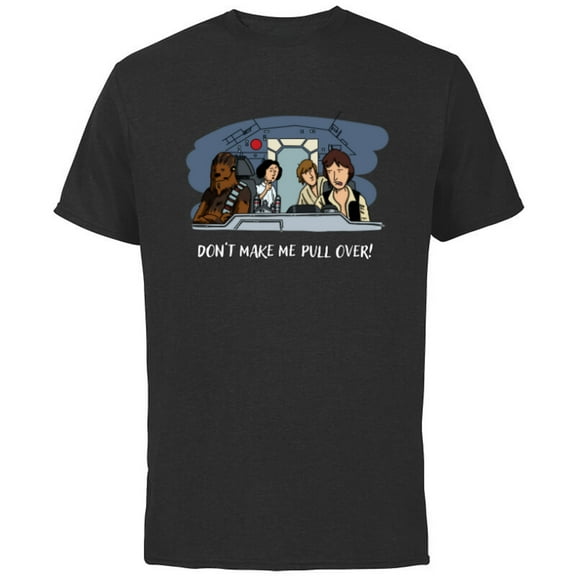 Star Wars Han Solo Falcon “Don’t Make Me Pull Over” Funny - Short Sleeve Cotton T-Shirt for Adults - Customized-Athletic Heather