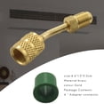 thumbnail image 3 of 4 Pack R410A Adapter Charging Vacuum Port Adapter Brass Converter with Thimble 5/16 Inch Sae Female Quick Couplers To 1/4 Inch Sae Male Flare for Mini Split System Air Conditioners, 3 of 5