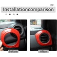 thumbnail image 3 of TINKI Car Inner Central Console Air Conditioning Vent Rings Frame Cover Trim Car Accessories，ABS， Fit for Toyota Tacoma 2016 2017 2018 2019 2020 2021 2022, 3 of 14