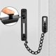 thumbnail image 5 of Cadenas para puertas, cerradura de cadena antirrobo para puertas, cerradura de cadena de seguridad de acero inoxidable confiable, cerradura de pestillo de puerta ideal para hotel en casa (negro), 5 of 5