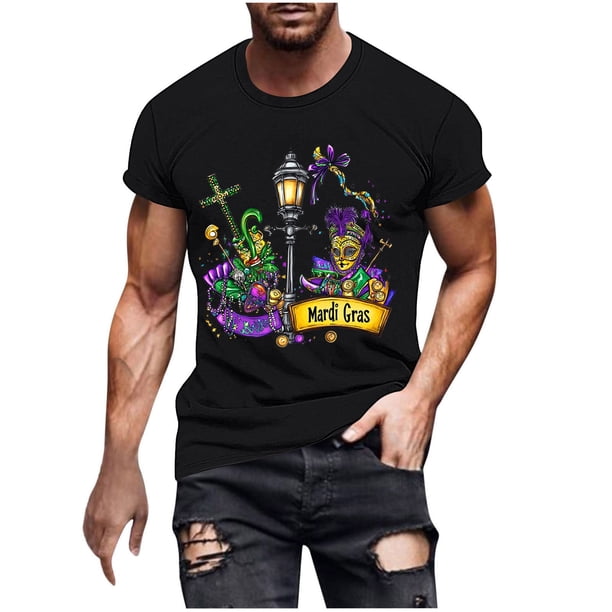 Camisetas de Manga Corta para Hombre Imprimir Deportes de Manga Corta Cuello Redondo Blusa Algodón Poliéster, Nueva Moda Casual Camiseta para Hombres
