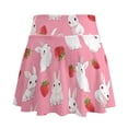 thumbnail image 2 of HELLHERO Two Pockets Tennis Skirt, Bunny Strawberry Pattern Built-in Shorts Comfortable Golf Skirts for Walking Yoga Hiking, 2 of 9