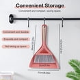 thumbnail image 3 of Small Broom and Dustpan Set Mini Handheld Plastic Dust Pan Broom Whisk Brush Dustpan for Cleaning Table Kitchen Cars Desktop Keyboard Sofa Counter Supplies (Blue), 3 of 9