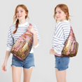 thumbnail image 4 of Kawaii Mushroom Sling Backpack – Aesthetic Trippy Crossbody Bag with Neon Forest Fungi Print – Multipurpose Shoulder Pack for Students and Travelers, 4 of 4