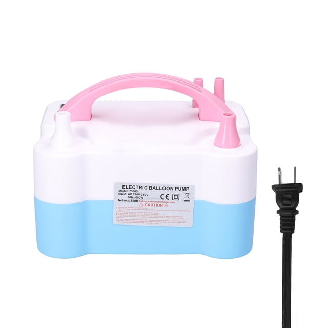 Bomba de aire eléctrica de 600 W Bomba de aire de globo eléctrica Boquillas dobles Bomba el Abanopi Bomba de globo eléctrica