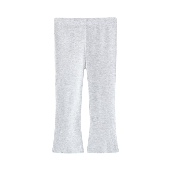 Baby Toddler Girl Flare Pants Toddler Bell Bottom Leggings Girls Soft Cotton Ribbed Ruffle Pants Clothes