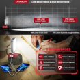 thumbnail image 4 of Cordless Flood Light para Batería de Milwaukee de 18v, Luces de Inundación Inalámbricas de 30W 3000LM con Protección de Bajo Voltaje y Puerto de Carga USB y Tipo C, 4 of 6
