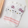 thumbnail image 1 of Sanrio-Calcetines de algodón con dibujos animados para niña, medias de dibujos animados Kawaii de Hello Kitty, para estudiantes, de verano, 1 of 4