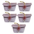 thumbnail image 1 of Rongfmy 5 Pcs Sac de Fête d'Anniversaire Réutilisable pour Fête Douches Nuptiales Affaires Rose, 1 of 6