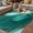 Green, variant on Teal Marble Outdoor Rug for Patio/Deck/Porch, Non-Slip Large Area Rug 5 x 7 Ft, Modern Gradient Abstract Gold Fluid Art Indoor Outdoor Rugs Washable Area Rugs, Reversible Camping Rug Carpet Runner