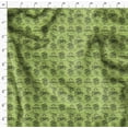 thumbnail image 4 of Soimoi Green Poly Georgette Fabric Sun & Text Print Fabric by Yard 42 Inch Wide, 4 of 5