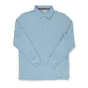 French Toast Men's L/S Pique Polo Shirt Color: blue Size: s