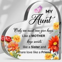 Aunt Like A Mother Sign Decor for Aunt Home Birthday Gift for Auntie Cute Aunt Gifts from Niece Nephew Best Aunt Ever Gift for Women