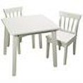 thumbnail image 2 of Gift Mark 3 pc children's square table & chair set w white finish, 2 of 2