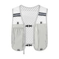 thumbnail image 3 of figatia Running Vest Breathable Adjustable Runner Rucksack Water Pack Lightweight for Camping Biking Jogging Mountaineering Grey, 3 of 8