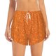 thumbnail image 2 of Balery Orange Glitter Pantalones cortos deportivos para mujer con forro y dos bolsillos, elásticos, para entrenamiento, gimnasio, yoga-Large, 2 of 7