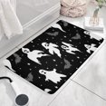 thumbnail image 3 of Halloween Ghosts Bats and Stars Flannel Non Slip Door Rugs,Washable Door Mats Indoor,Decorative Door Mats,Dirt-Resistant and Absorbent Doormat for Entrance,Bedroom,Kitchen,Bathroom,31.5x17in(80x43cm), 3 of 4