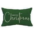 thumbnail image 1 of Fundas De Cojín Navideñas Merry Christmas Cojín Decorativo Navideño Tela De Algodón Roja Tela De Lino Funda De Cojín Funda De Sofá Decorativa Rectangular Longitud 12 X 20 Pulgadas, 1 of 2