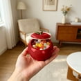 thumbnail image 6 of 1PC Ceramic Fruit Shape Container with Lid Cookie Jar Sugar Bowl Candy Dish Tea Canister Food Storage Jar for Coffee Bean Cookie Sugar Tea Flour for Home Kitchen Countertop, 6 of 10