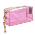 thumbnail image 1 of Bolsa de maquillaje transparente portátil para baño, vacaciones y organización, 1 of 5