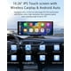 thumbnail image 2 of CHOVE Pantalla Apple Carplay inalámbrica para automóvil, pantalla Apple Car Play y Android Auto de 10.26", pantalla táctil con cámara de respaldo, cámara de tablero, soporte GPS, Siri/Google, Bluetoot, 2 of 5