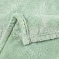 thumbnail image 4 of Superior Alaska Diamond Fleece Blanket 66" x 90", Lightweight Soft Bed Blankets, Twin Size, Sea Foam, 4 of 9