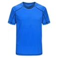 thumbnail image 5 of Zaldita Men's Sport T-Shirt Short Sleeve Training Shirt Quick Dry Athletic T-Shirt Running Gym Dark Grey&Lake Blue&Orange M, 5 of 7