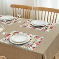 thumbnail image 3 of Pioneer Flower Floral Print Pattern Summer Placemats Table Placemats Set Of 4-Linen Kitchen Washable Placemats Table Mats 12x18 Inch Non-Slip Heat Resistant, 3 of 6