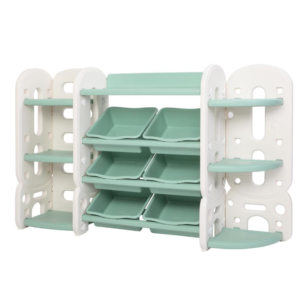 JOYMOR Kids Toy Storage Shelves with Organizer & Bookshelf & Corner