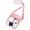 Pink, variant on Stadium Approved Clear Crossbody Bag Transparent PVC Purse with Adjustable Strap and Front Pocket for Concerts Festivals and Travel